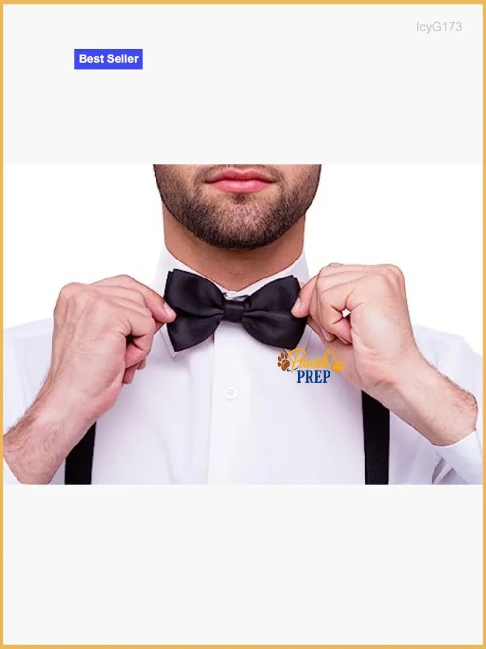 Adjustable Pre-Tied Bow Tie for Formal Wear, Silk Material, Standard Size